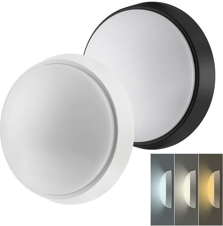 LED venkovní osvětlení Solight WO779-2, 22 cm, 2v1 - bílý a černý kryt