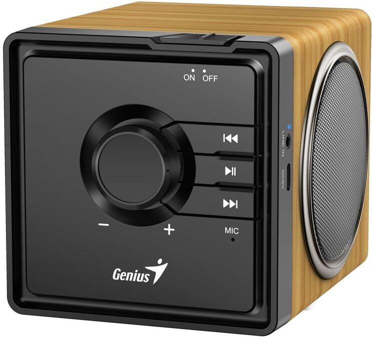GENIUS repro SP-916BT/ Bluetooth 5.3/ 6W/ mikrofon/ barva světlé dřevo (31730057400)