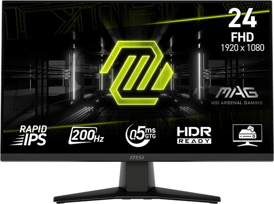 MSI MAG / 242F / 23,8" / IPS / FHD / 200Hz / 0,5ms / Černá / 3R (MAG 242F)