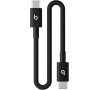 Apple beats USB-C / USB-C Woven Cable (20cm)- Bolt Black (MEQ94EE/A)