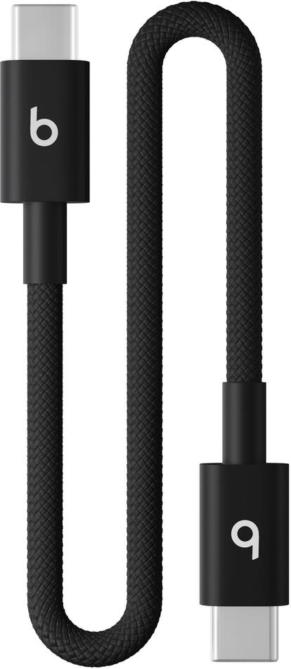 Apple beats USB-C / USB-C Woven Cable (20cm)- Bolt Black (MEQ94EE/A)