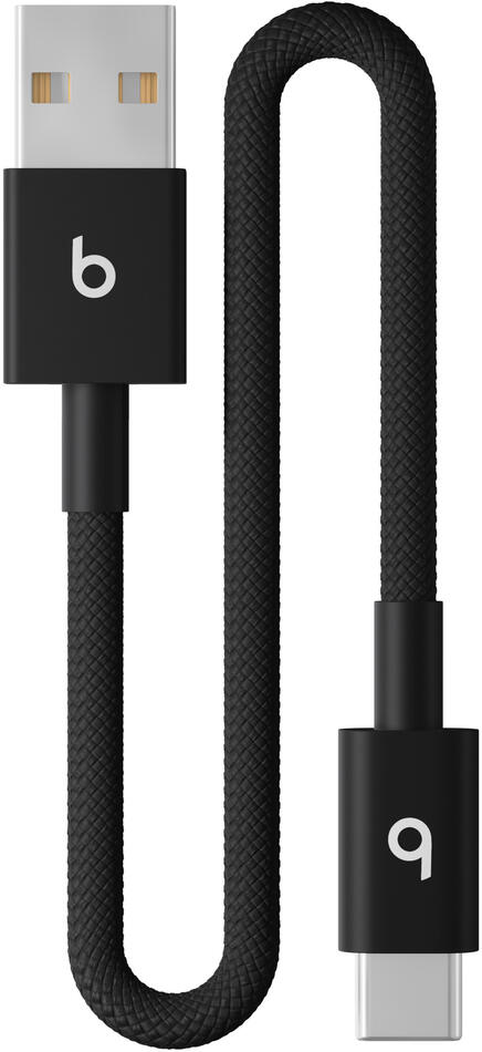 Apple beats USB-A / USB-C Woven Cable (20cm)- Bolt Black (MEQL4EE/A)