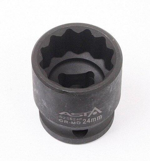 Kovaný vnitřní nástrčný klíč 1/2", dvanáctihranný, 24 mm - 525624P Asta