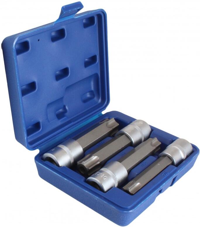 Sada hlavic s bity Torx, 1/2", TX70 - TX100, 4 ks - ATBX4 Asta