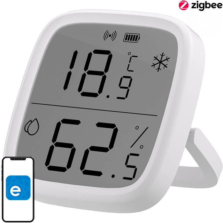 Chytrý senzor teploty a vlhkosti ZigBee LCD Sonoff SNZB-02D