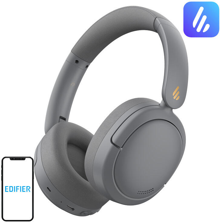 Bezdrátová sluchátka Edifier W800BT Pro, ANC (šedá)