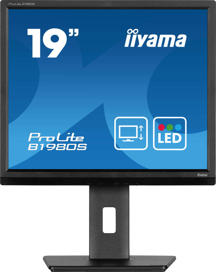 IIYAMA ProLite / B1980S-B1 / 19" / TN / 1280x1024 / 75Hz / 3ms / Black / 3R