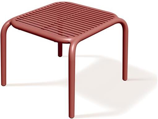Stůl odkládací BRENE 545x535x415mm - retro červená FERNE