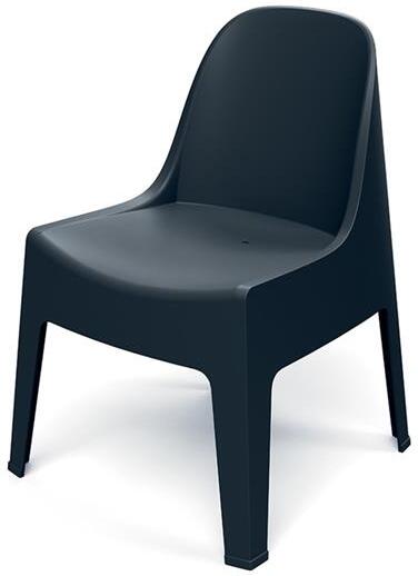 Židle zahradní MILANE 580x600x735mm - uhelná FERNE