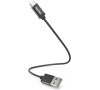 Hama kabel USB-C 2.0 typ A-C 0,2 m, opletený, černý