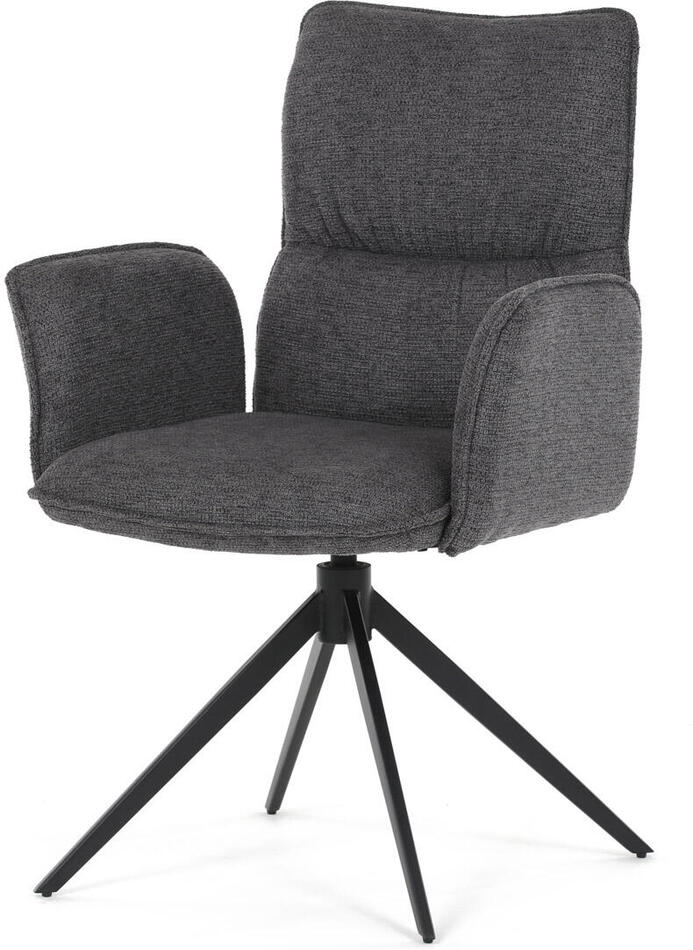 Jídelní židle otočná 360°, šedá, látka, DCH-D1328 GREY2 Autronic
