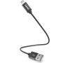 Hama MFi USB kabel pro Apple, USB-A Lightning, 0,2 m, opletený, černý