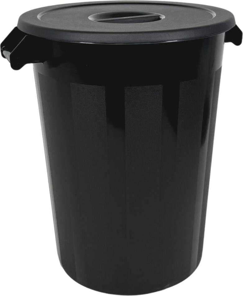 Odpadkový koš DENOX INDUSTRIAL, 100 L, černý