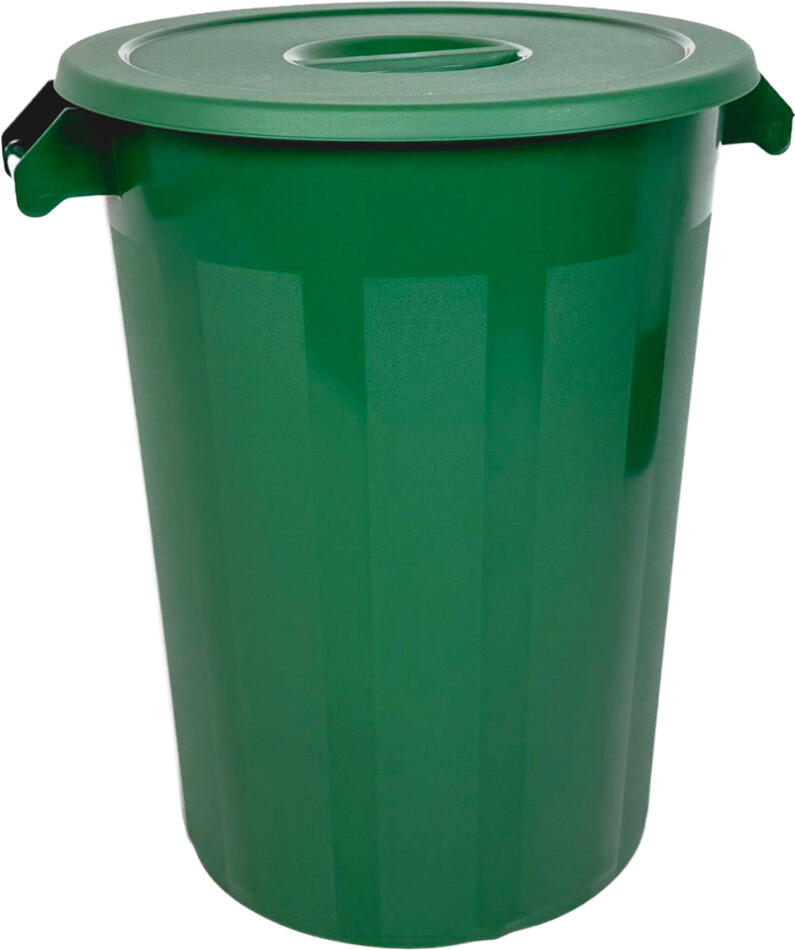 Odpadkový koš DENOX INDUSTRIAL, 100 L, zelený