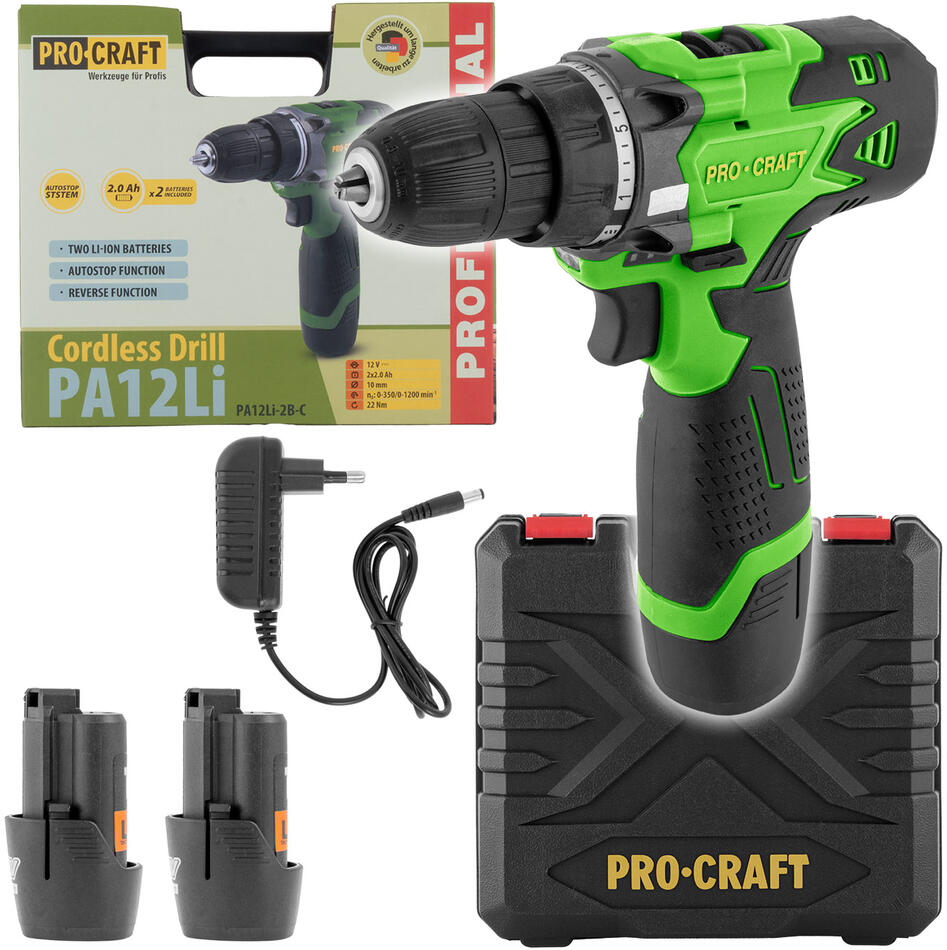 Aku vrtací šroubovák Procraft PA12Li / PA12Li
