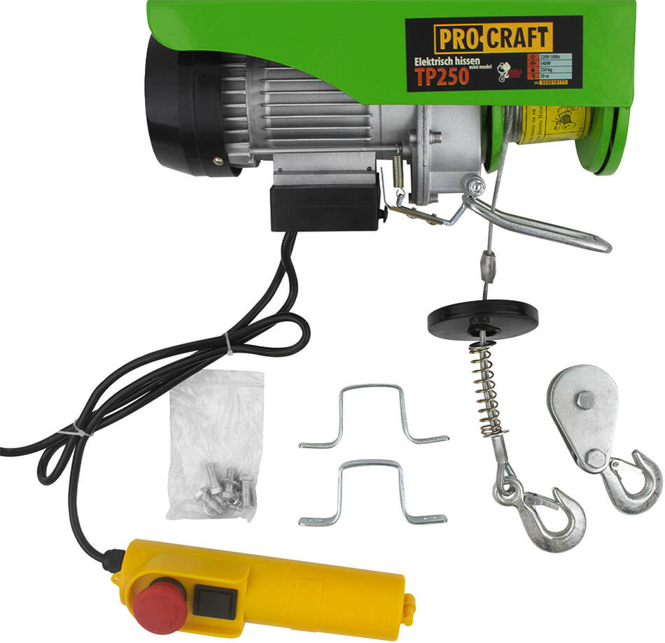 Naviják lanový elektrický Procraft TP250 / TP250