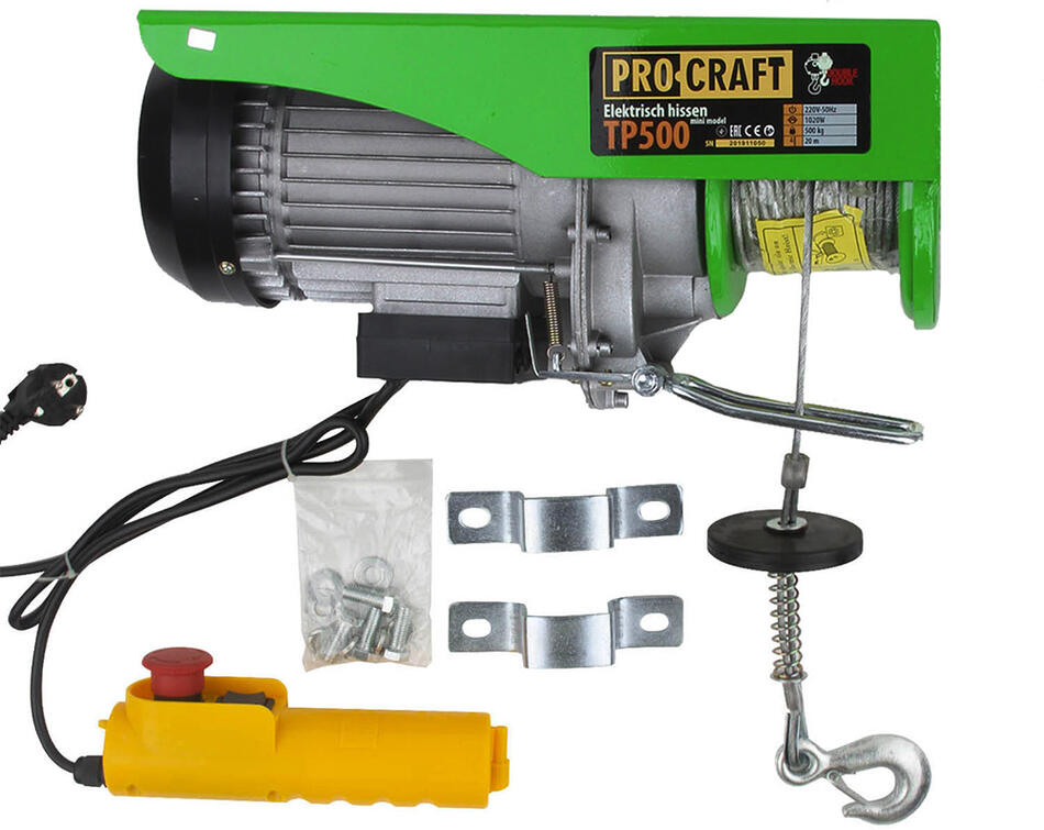 Naviják lanový elektrický Procraft TP500 / TP500