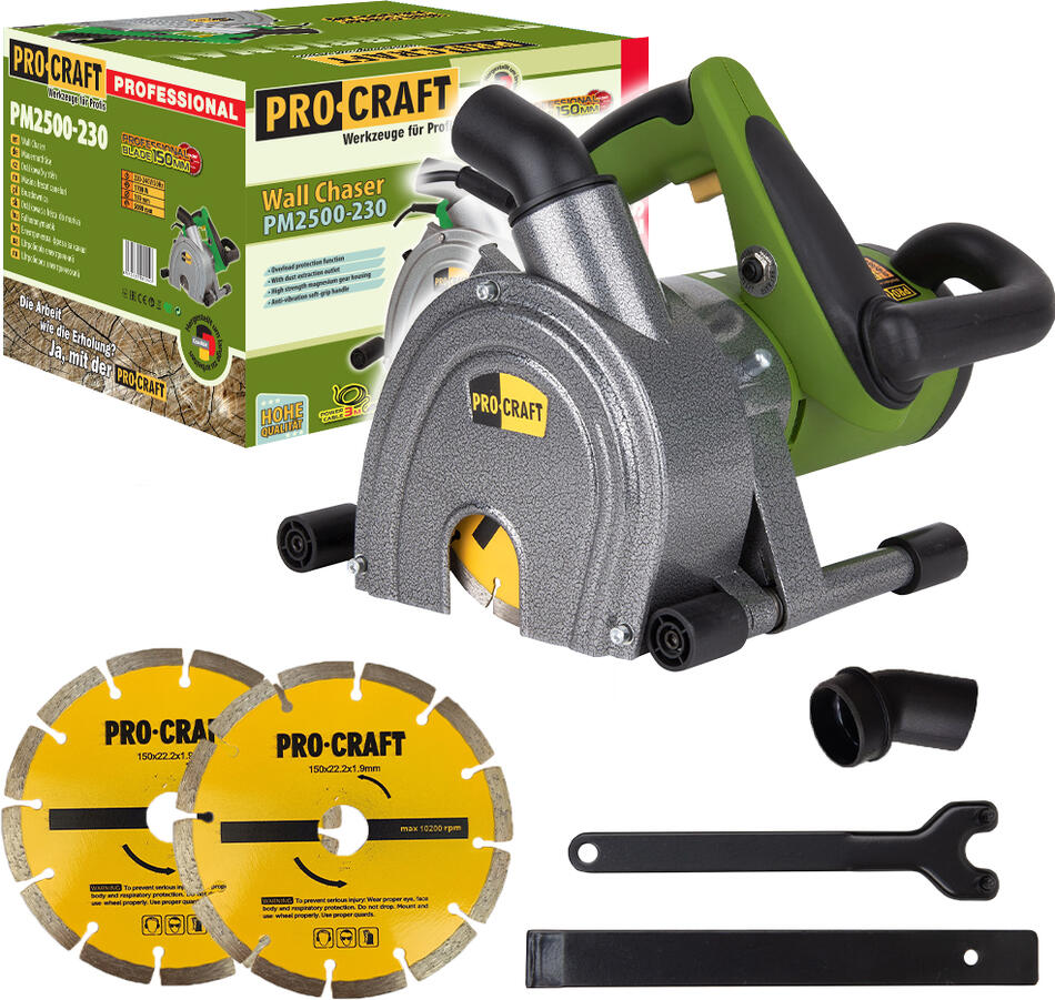 Drážkovací fréza do zdiva Procraft PM2500-230 / PM2500-230