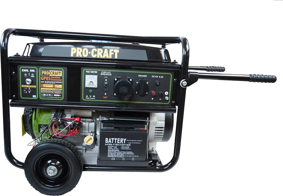 Procraft elektrocentrála benzínová mod.GP85 / GP85