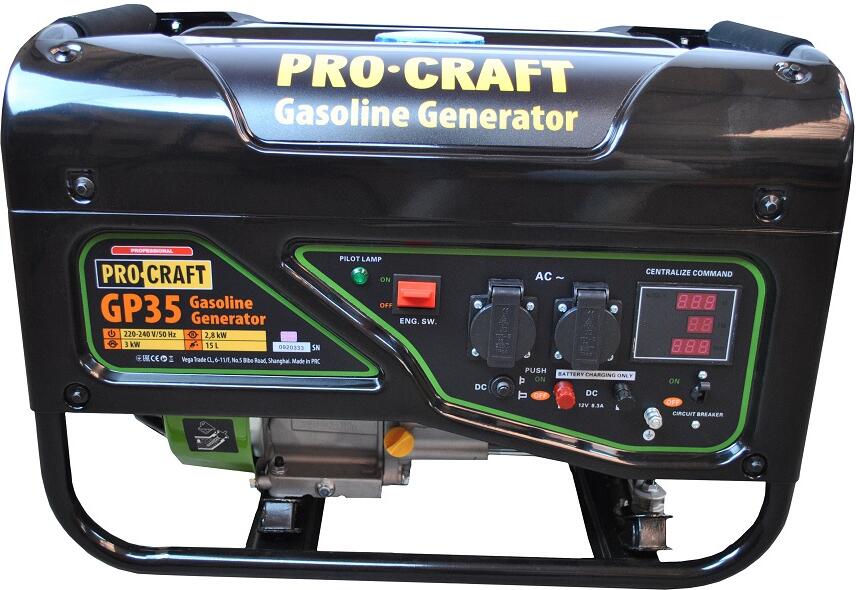 Procraft elektrocentrála benzínová mod.GP35 / GP35
