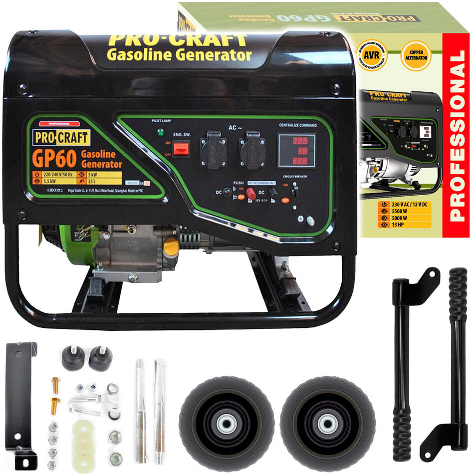 Procraft elektrocentrála benzínová mod.GP60 / GP60