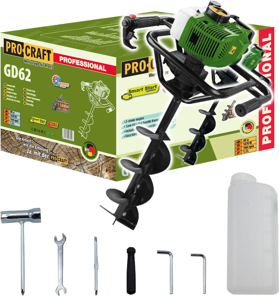 Zemní, půdní vrták Procraft GD62 / GD62