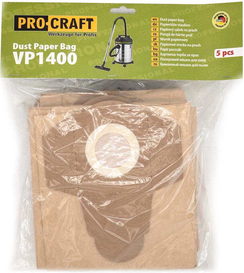 Saček papirovy pro průmyslový vysavač Procraft VP1400 / SpVP1400