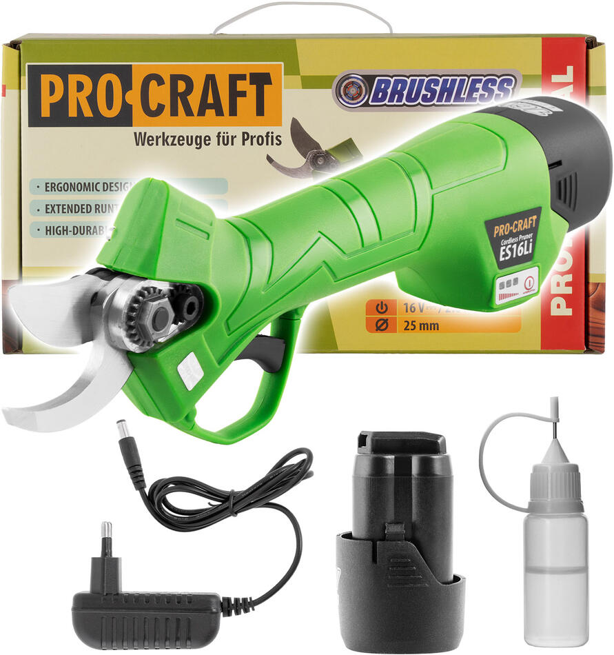 Aku nůžky na větve Procraft ES16Li1B / ES16Li1B