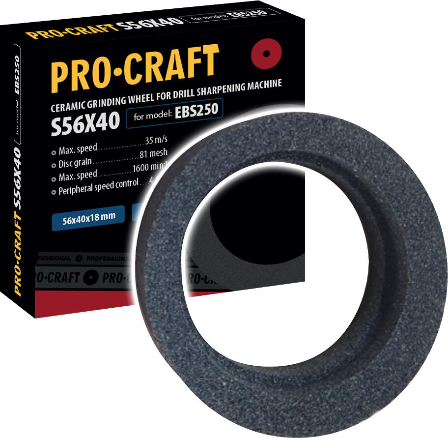 Procraft brusný kotouč pro brusku na vrtáky S56X40 /EBS250 / S56X40