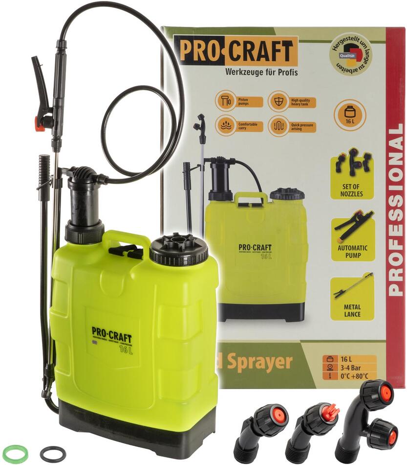 Ruční tlakový postřikovač Procraft HS-16 / HS-16