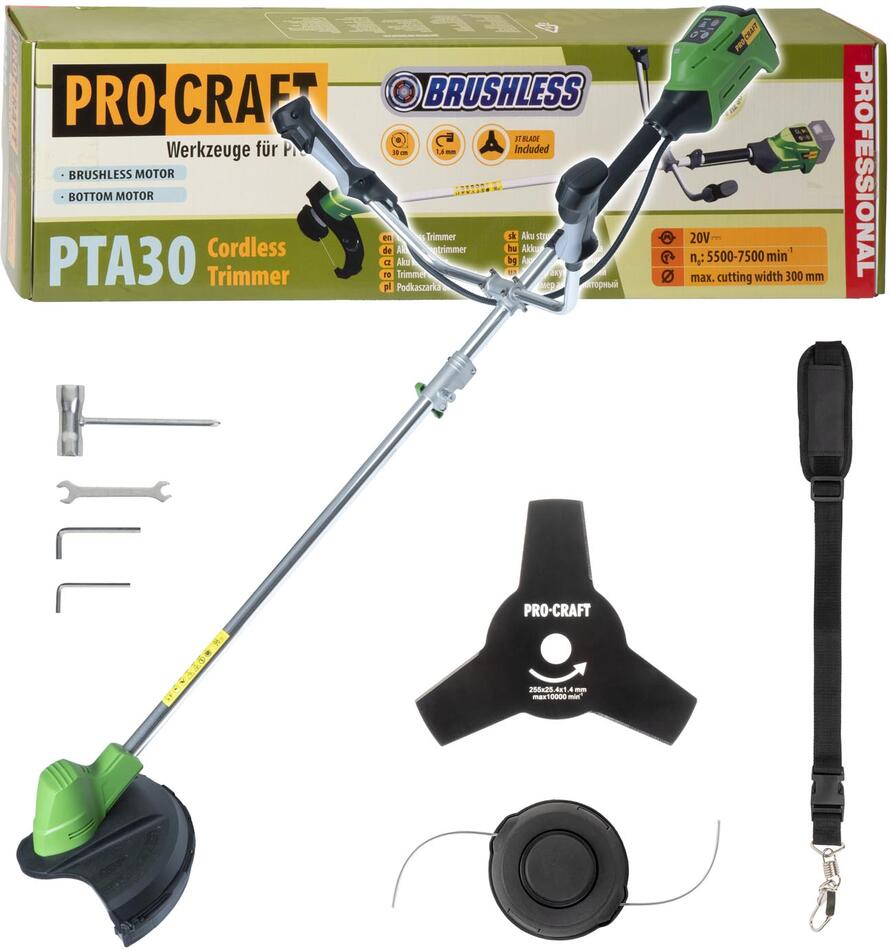 Aku křovinořez Procraft PTA30 (bez baterie a nabíječky) / PTA30