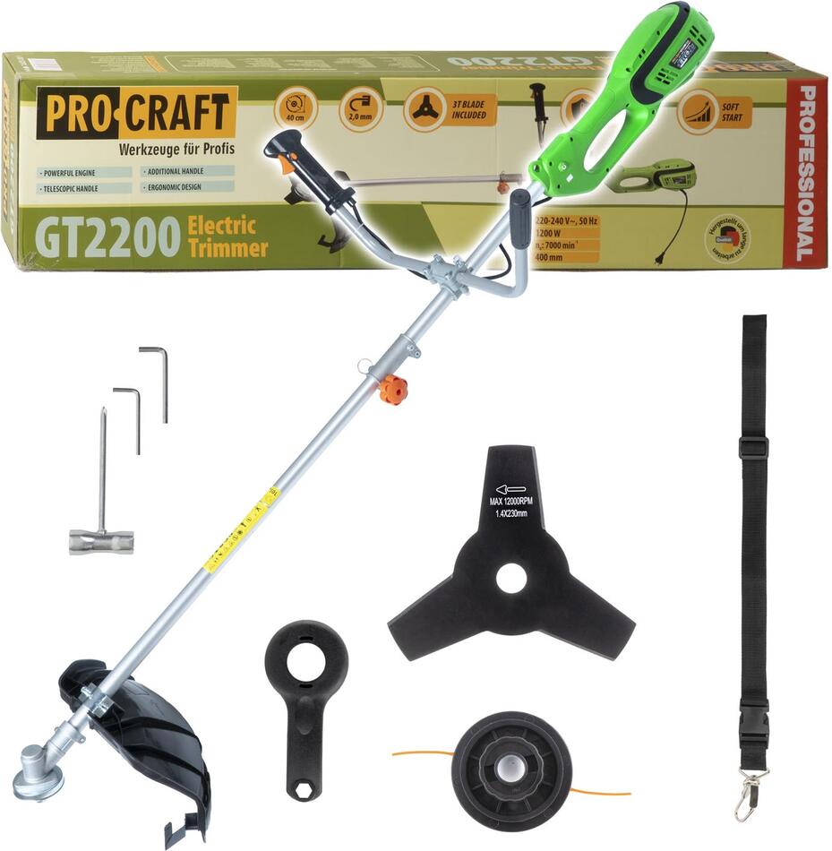 Elektrický křovinořez Procraft GT2200 / GT2200