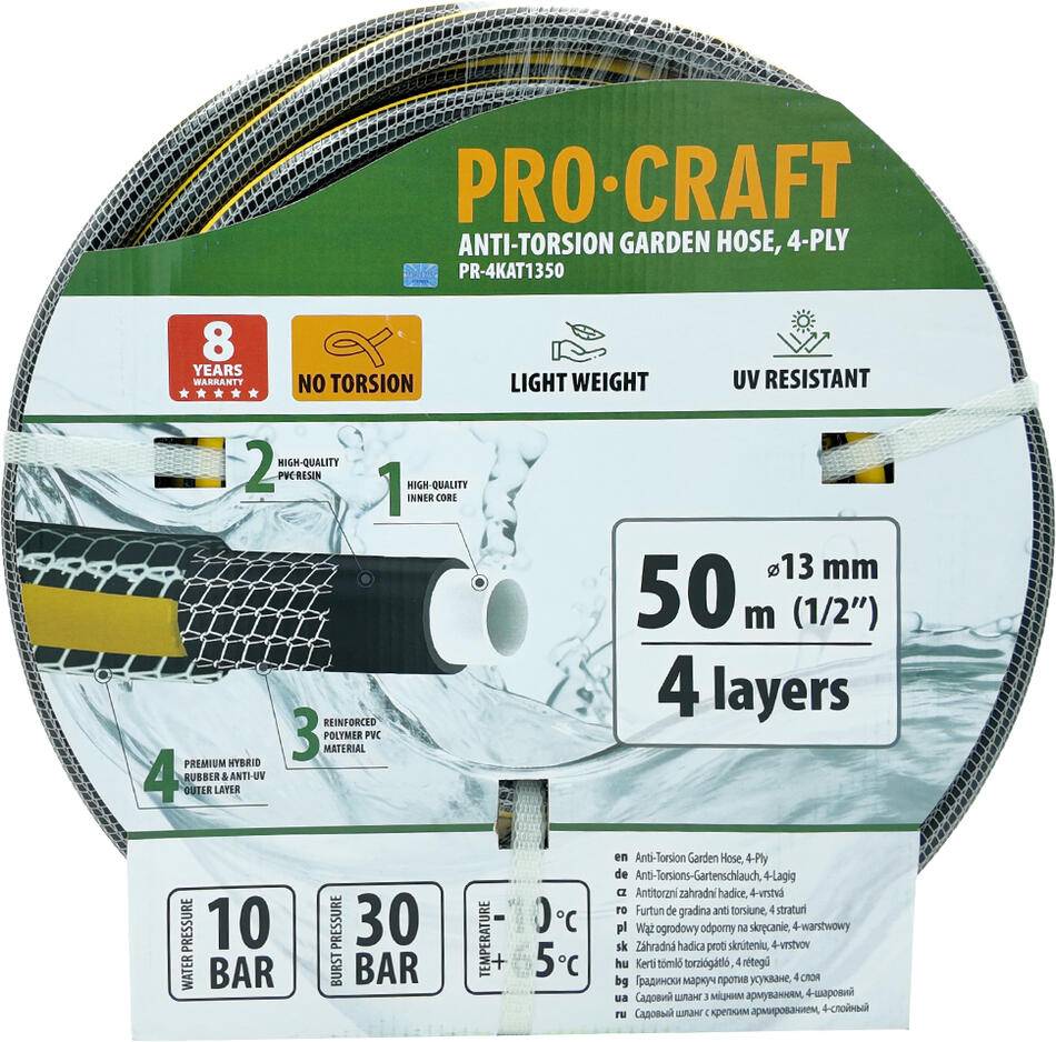 Zahradní hadice Procraft PR-4KAT1350
