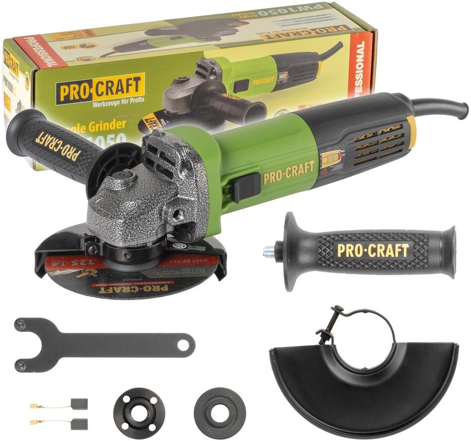 Bruska úhlová Procraft PW1050, 125mm / PW1050