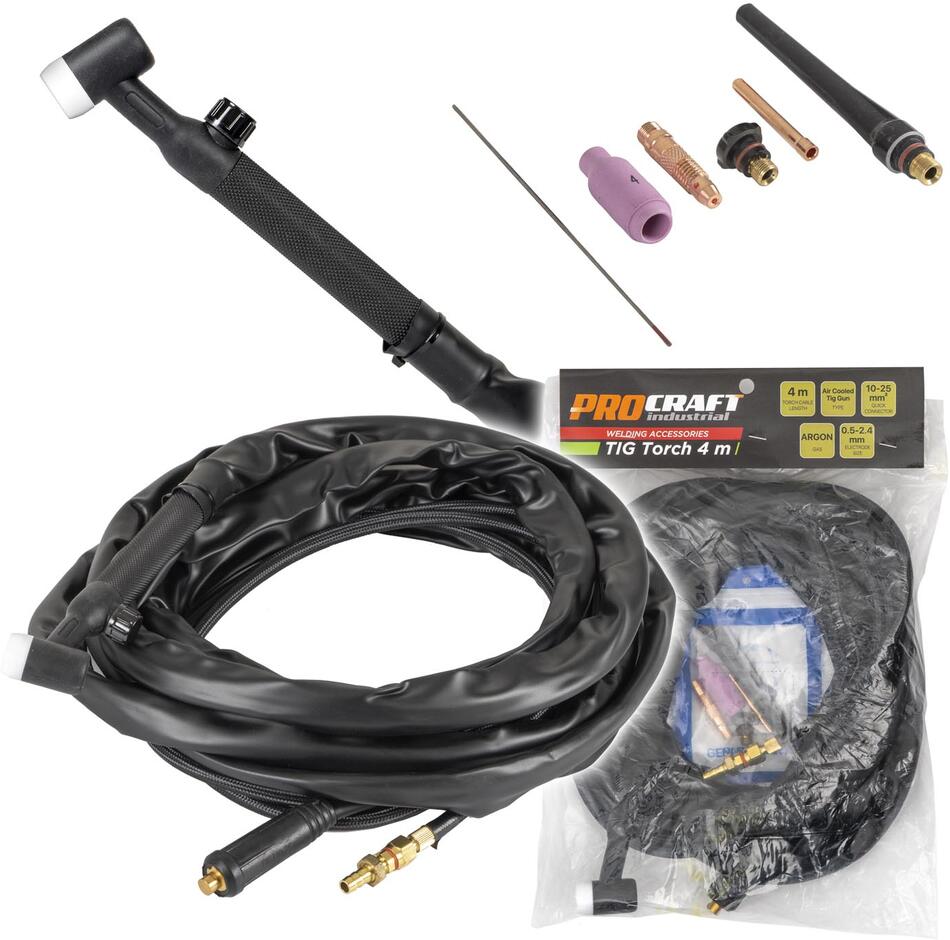 Svařovací hořák Tig 4m Procraft Industrial / TIG torch 4m
