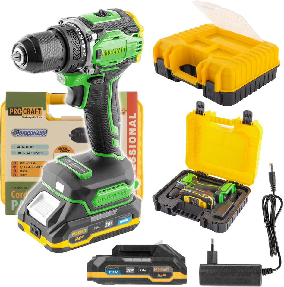 Aku vrtací šroubovák Procraft PA18Pro / PA18Pro