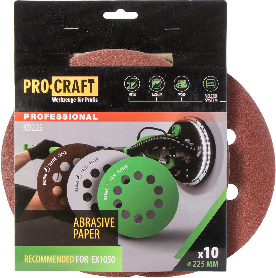 Brusný papír 10 ks. Procraft ?D225.80 / KD225.80