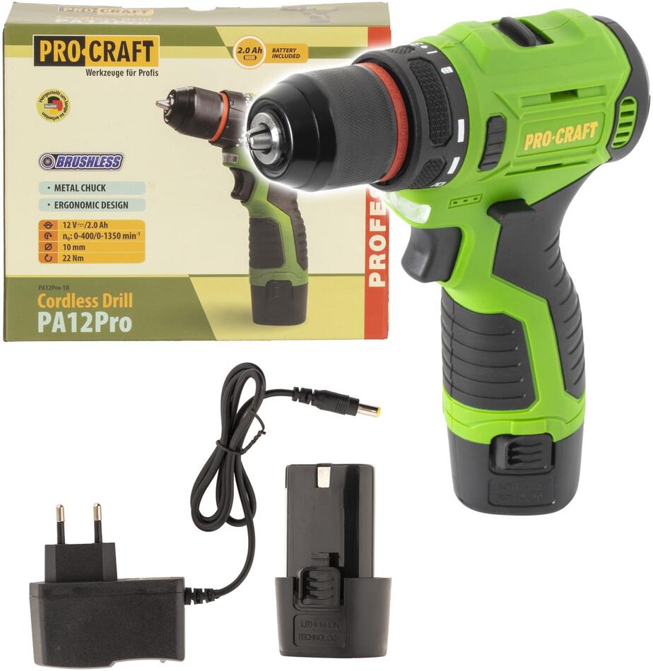 Aku vrtací šroubovák Procraft PA12Pro-1b / PA12Pro-1b