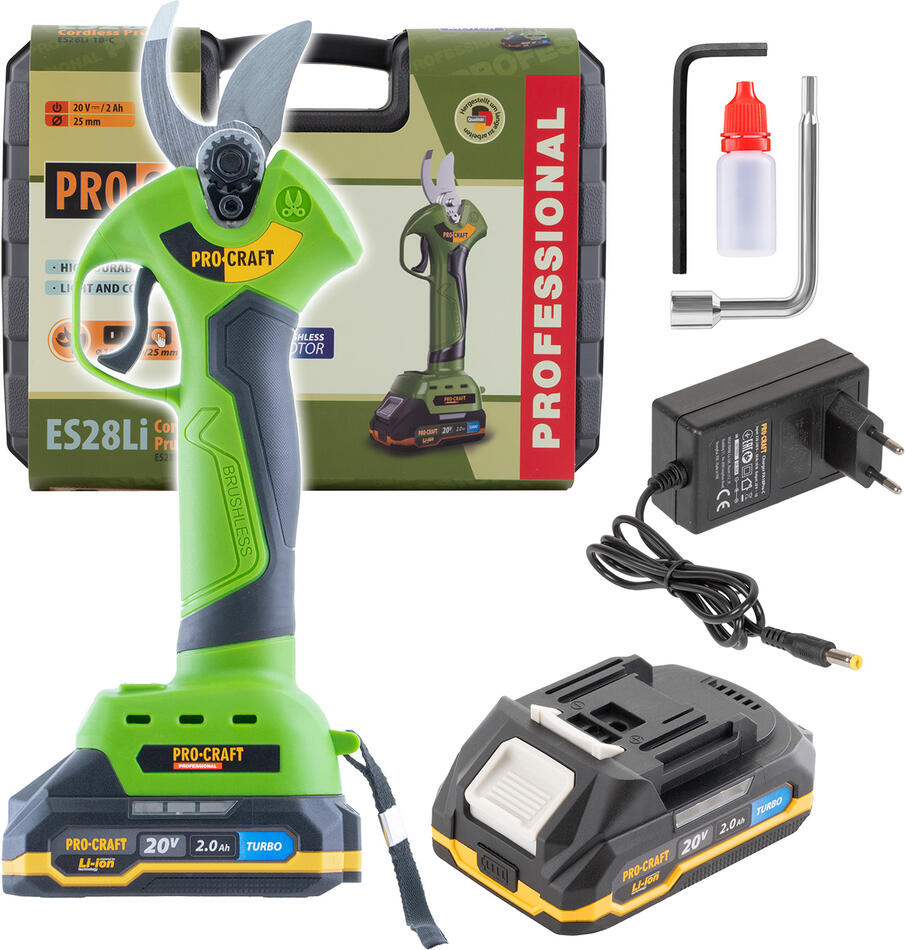 Aku nůžky na větve Procraft ES28Li / ES28Li
