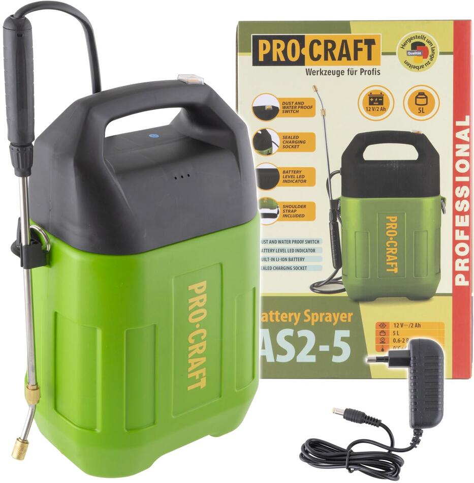 Aku postřikovač Procraft AS2-5 / AS2-5