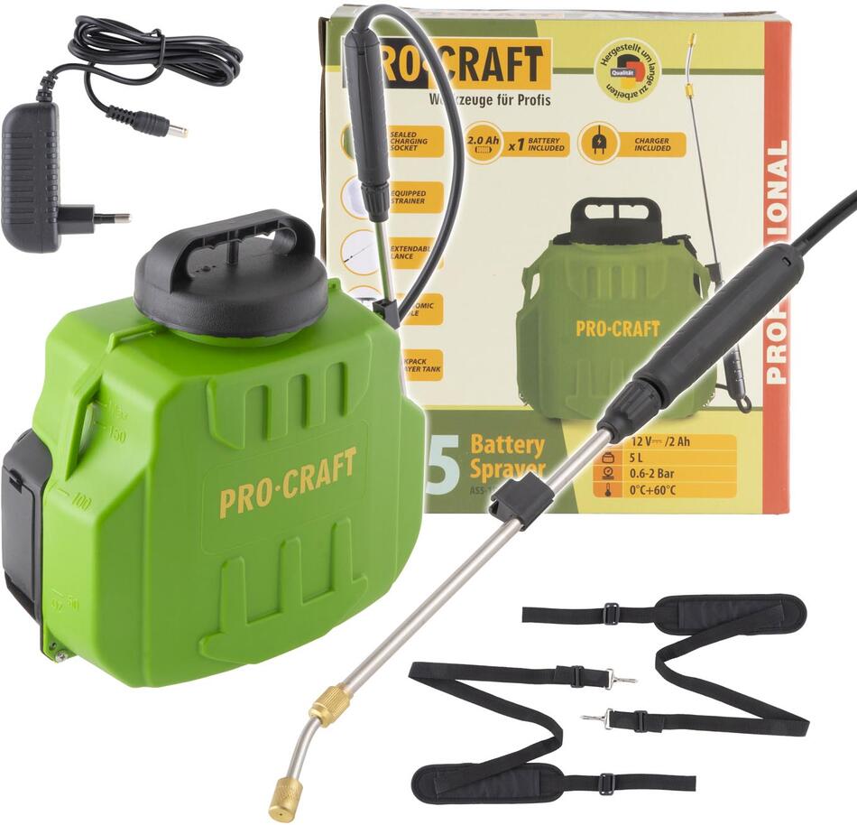 Aku postřikovač Procraft AS5 / AS5
