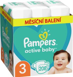 Pampers Act. Baby Monthy S3 (208ks/kra)