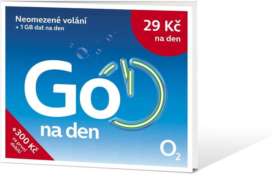 O2 Předplacená karta Go na den (SMALLPGO.100DV51)