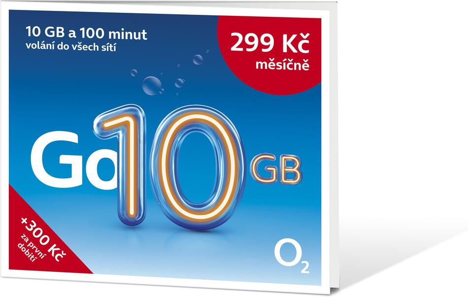 O2 Předplacená karta Go 10 GB (SMALLPGO.0X10G51)
