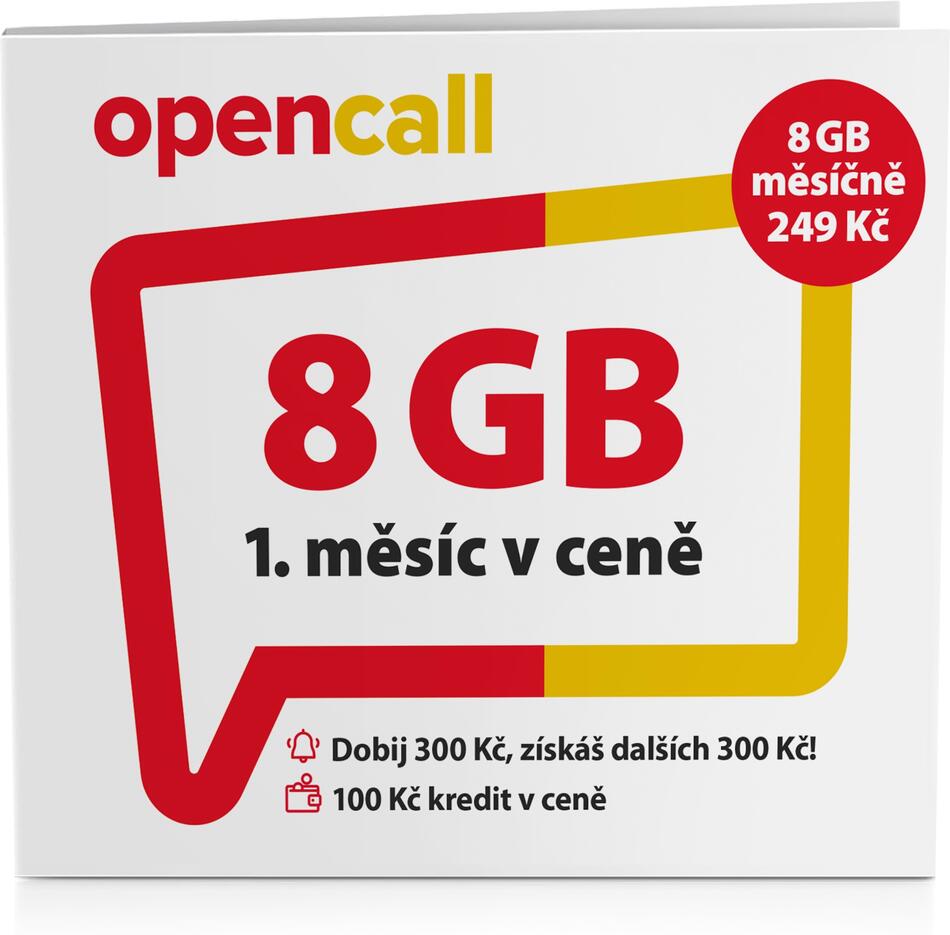 O2 Předplacená karta OpenCall (SMALLPO2.100OC10)
