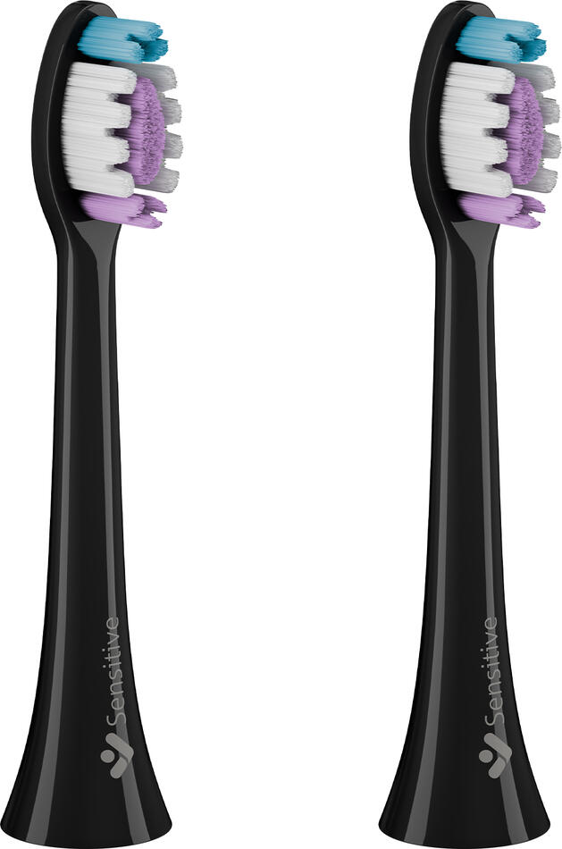 TrueLife SonicBrush Clean-series heads Sensitive black 2 pack