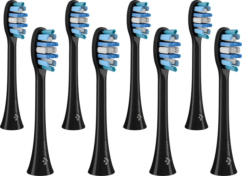 TrueLife SonicBrush Clean-series heads Whiten black 8 pack