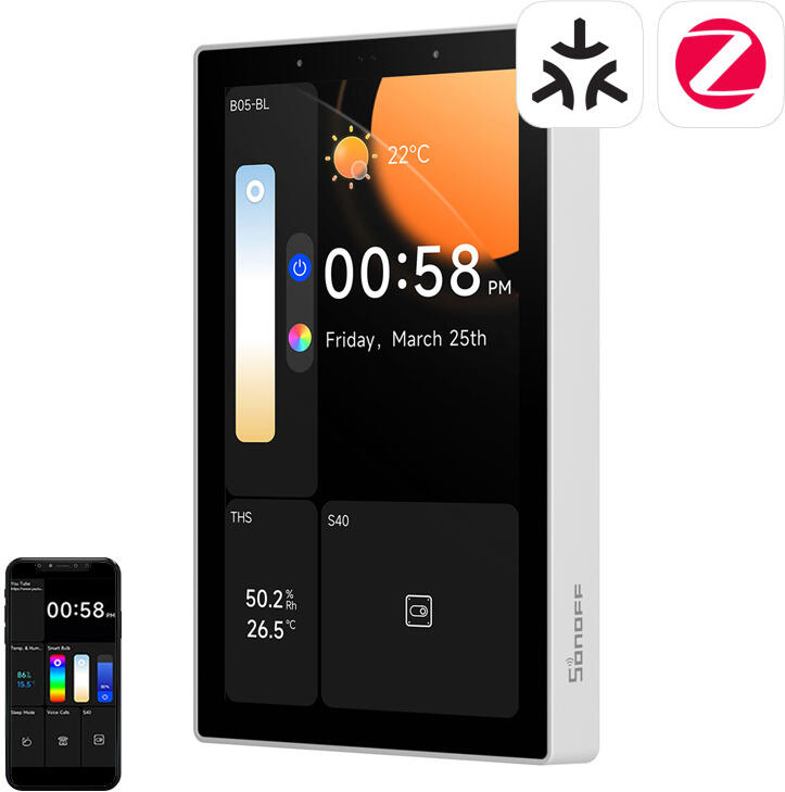 SONOFF NSPanel Pro 120 Smart Control Panel Matter WiFi / Bluetooth / ZigBee (bílý)