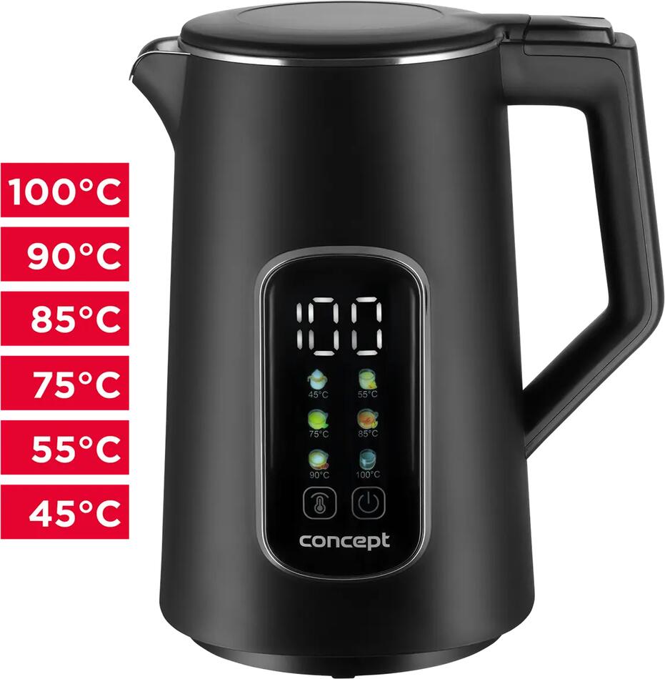 Rychlovarná konvice Concept s regulací teploty 1,7 l RK3385