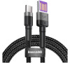 Baseus CATKLF-PG1 USB A 2.0 (M) - USB C (M), 40W, 1m, (šedo/černý)